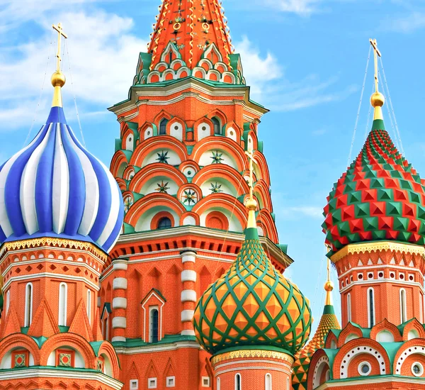 St. Basil's Cathedral on Red square, Moscow, Russia — Stock Photo, Image