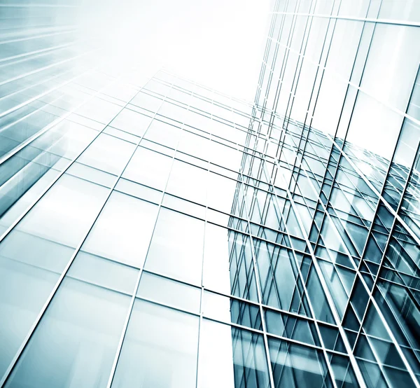 Açık mavi renkli cam yüksek artış gelecek gökdelen ticari modern şehir Binası çelik için panoramik ve potansiyel geniş açı görünümü. İş kavramı başarılı endüstriyel mimari