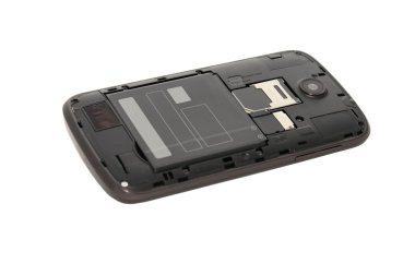 Diğer tarafla cep telefonu.