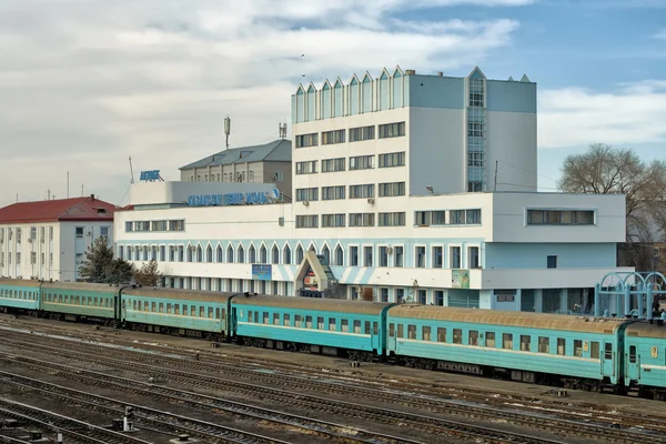 Estación de ferrocarril de Aktobe . — Foto de Stock