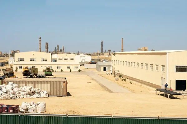 Industrial zone of the city of Aktau. — Stock Photo, Image