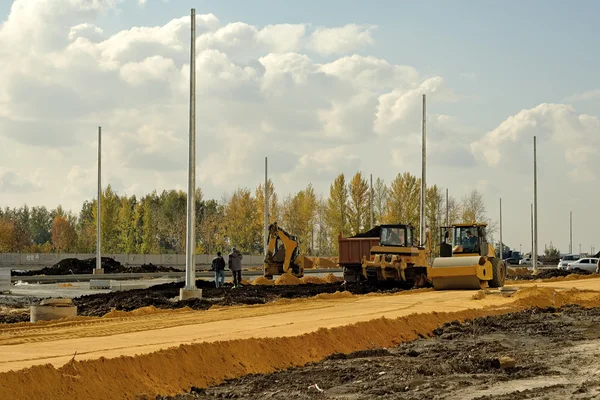 Construcción de la carretera . — Foto de Stock