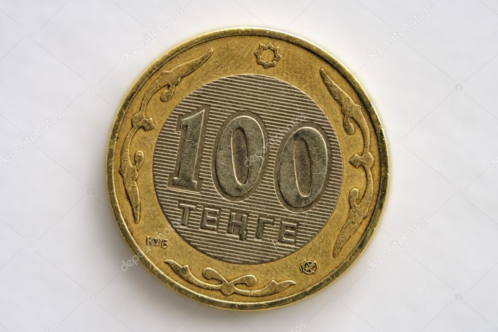 Coin hundred tenge.