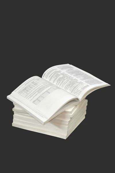 Zeitschriftenstapel. — Stockfoto