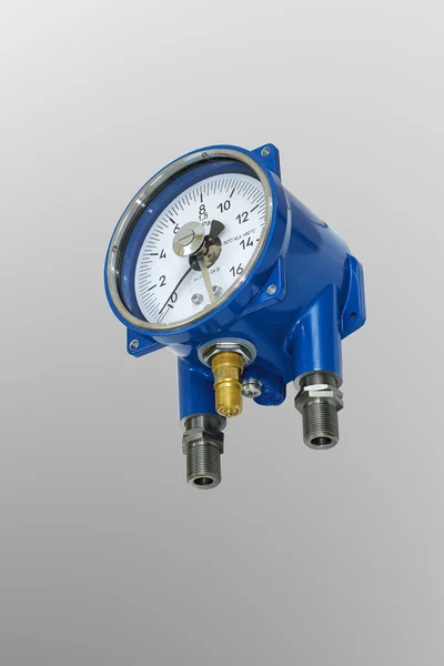 Electric contact pressure gauge. — Stock Photo, Image