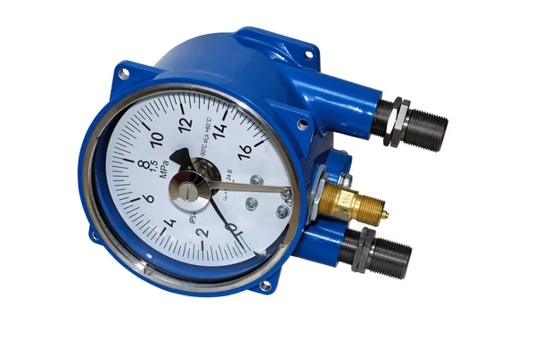 Electric contact pressure gauge. — Stock Photo, Image