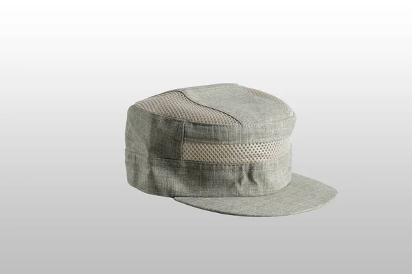 Casquette Mâle Été Gros Plan Isolé Sur Fond Gris Clair — Photo