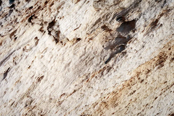 Sandsten Ytan Klippig Strand Vid Kaspiska Havet — Stockfoto