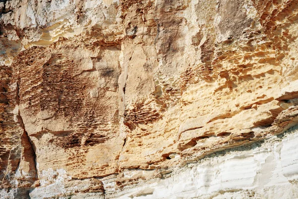 Поверхностный Песчаный Камень Скалистый Берег Каспийского Моря — стоковое фото