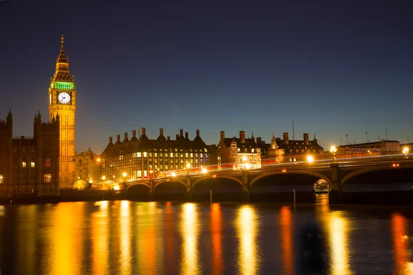Westminster w nocy — Zdjęcie stockowe