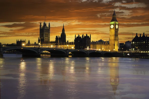 Pôr do sol de Westminster Imagens De Bancos De Imagens Sem Royalties