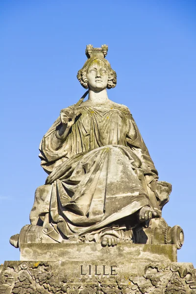 Estátua de Lille, Place de la Concorde, Paris — Fotografia de Stock