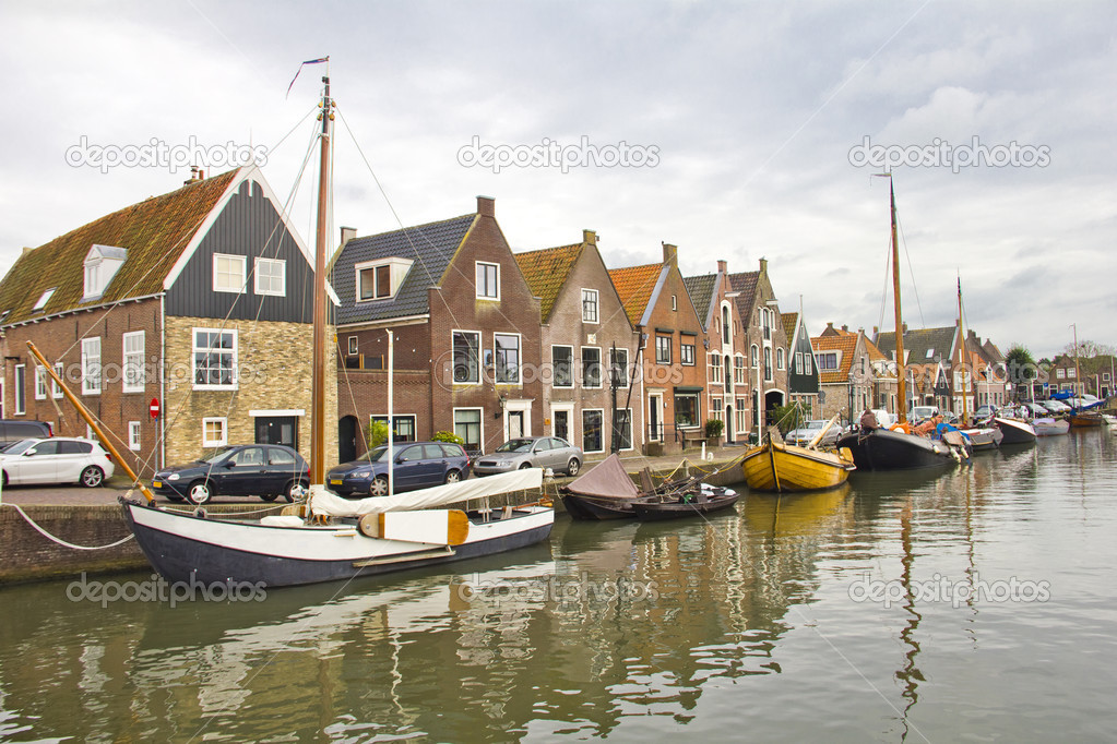 Old port in Monnickendam, The Netherlands