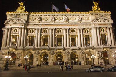 Geceleri paris Opera garnier