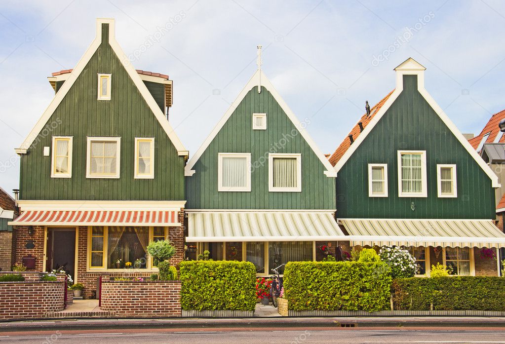 Houses in Volendam, The Netherlands