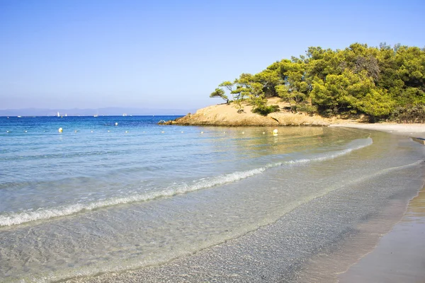 Plaża w Porquerolles, Prowansja Francuska — Zdjęcie stockowe