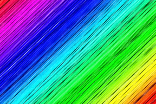 Textured lines in rainbow colors