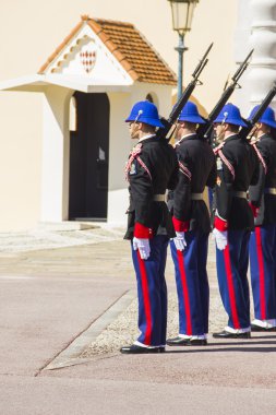 Monako'da nöbet değişimi gerçekleştirme askeri güç