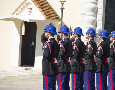 Monako'da nöbet değişimi gerçekleştirme askeri güç