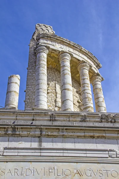 Augustus-Trophäe in La Turbie, Südfrankreich — Stockfoto