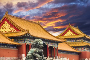 The Forbidden City of Beijing, China clipart