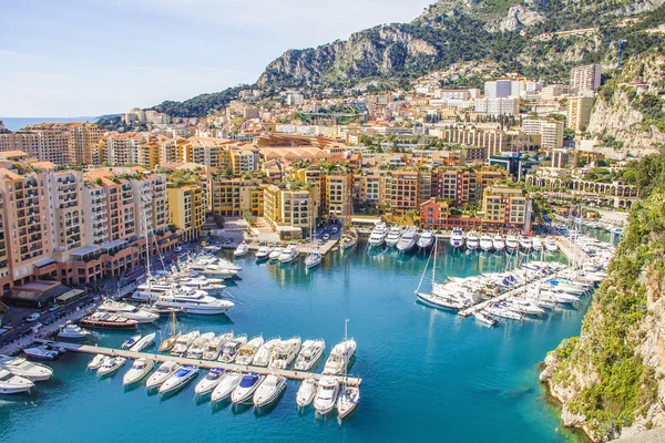 Hafen in Monaco Stockfoto