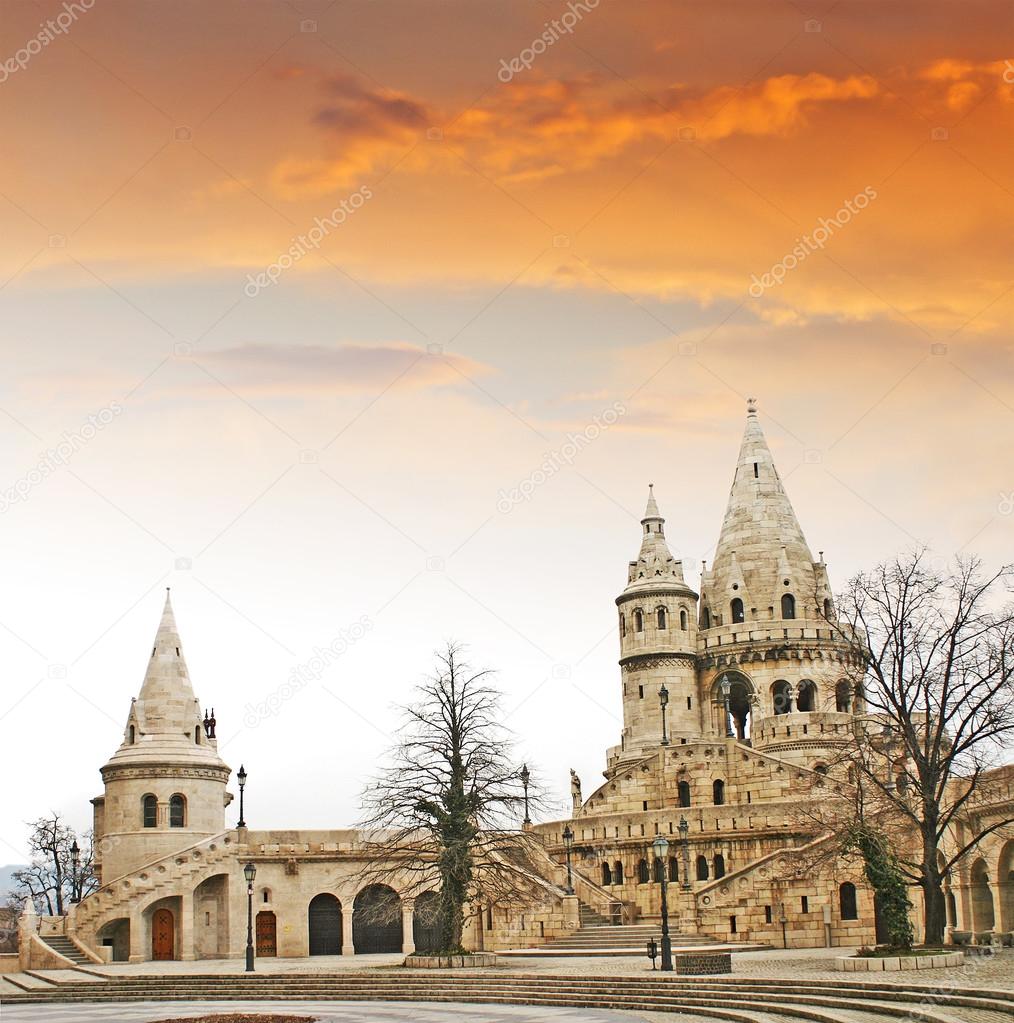 Fishermens Bastion in the Castle Hill, Budapest, Hungary