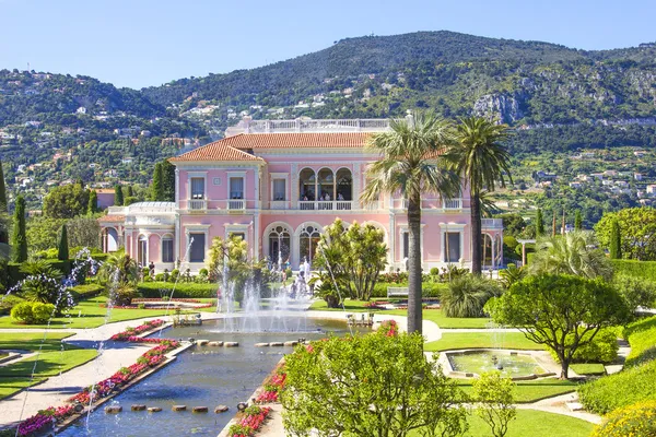 Bahçe villa ephrussi içinde de rothschild, Saint-Jean-cap-ferrat — Stok fotoğraf