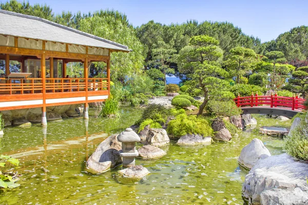 Jardim japonês em Mônaco — Fotografia de Stock