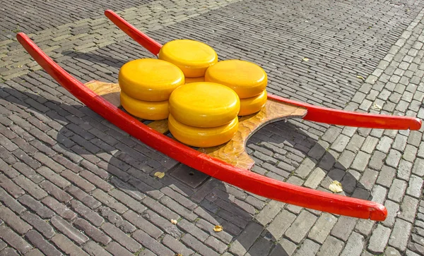 Kaasmarkt in alkmaar, Nederland — Stockfoto