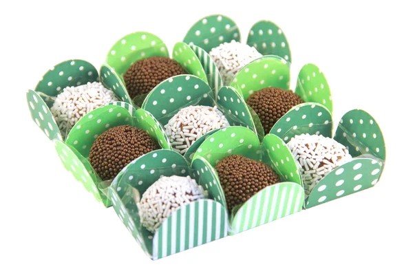 Brazylijski słodycze, brigadeiro — Zdjęcie stockowe