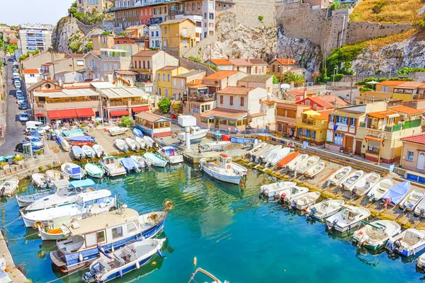 The Vallon des Auffes, Marseille, Francie — Stock fotografie