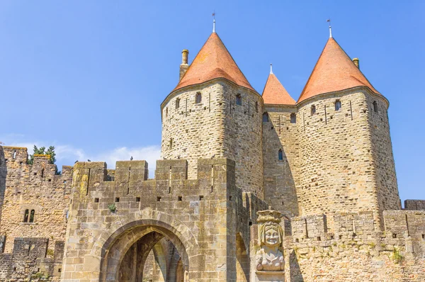 De middeleeuwse stad Carcassonne, Frankrijk — Stockfoto