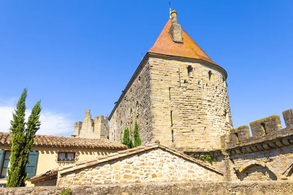 Średniowieczne miasto Carcassonne, na południe od Francji — Zdjęcie stockowe