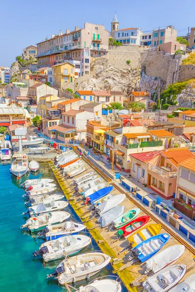 El puerto de Vallon des Auffes, Marsella, Francia —  Fotos de Stock