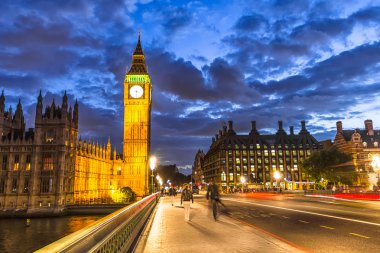 İyi geceler, london, İngiltere tarafından Big ben