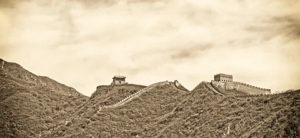 Vista panorámica de la Gran Muralla — Foto de Stock