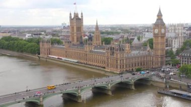 Londra, İngiltere'de havadan görünümü