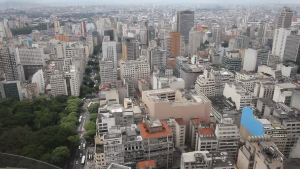 A cidade de São Paulo a partir do topo, Brasil — Vídeo de Stock