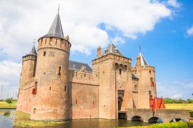 Muiderslot, castle civarındaki muiden, Hollanda