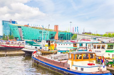 Bilim Merkezi nemo, amsterdam görünümünü