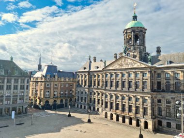 dam square, amsterdam, havadan görünümü
