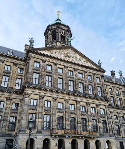 Het Koninklijk Paleis Dam Amsterdam Nederland — Stockfoto