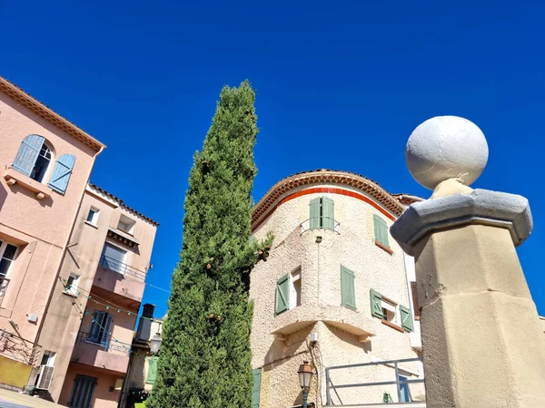 Veduta Del Centro Storico Lavandou Costa Azzurra — Foto Stock