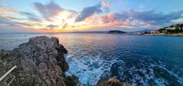 Paisagem Cap Nice Sul França — Fotografia de Stock