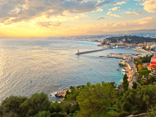 Veduta Aerea Nizza Sud Della Francia — Foto Stock