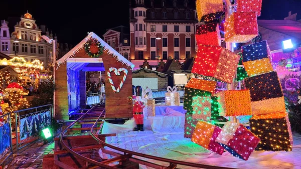 Christmas Market Bethune France — Fotografia de Stock