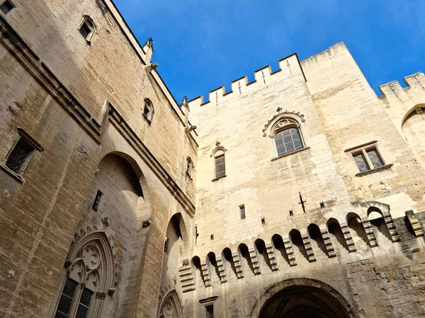 Palace Popes Palais Des Papes Avignon France — Zdjęcie stockowe