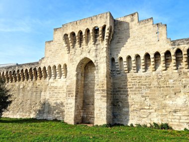 Avignon walls in the old town, South of France