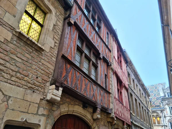 Casas Antigas Dijon Francia — Fotografia de Stock